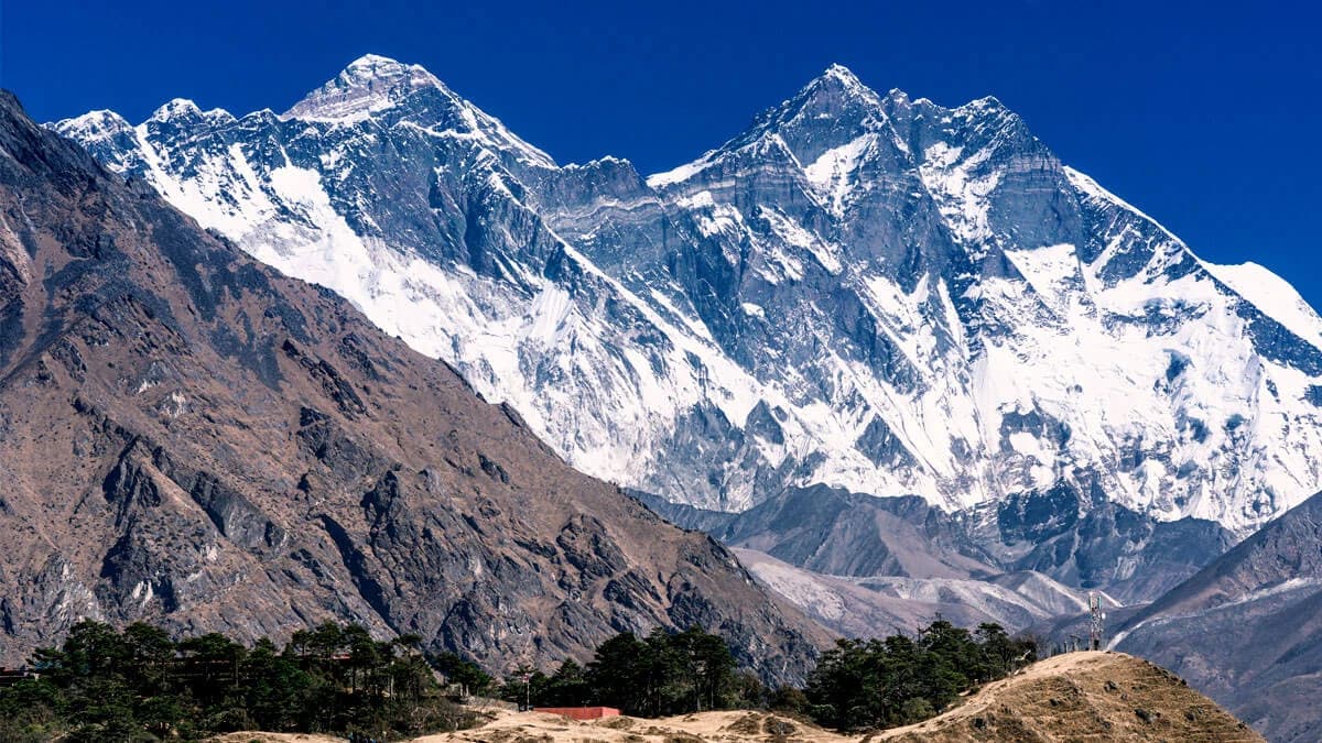 mount everest panoramic view